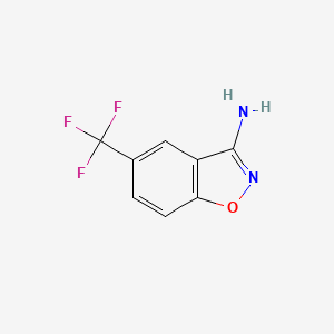molecular formula C12H13NO2 B1418357 5-(Trifluoromethyl)benzo[d]isoxazol-3-amine CAS No. 868271-14-1