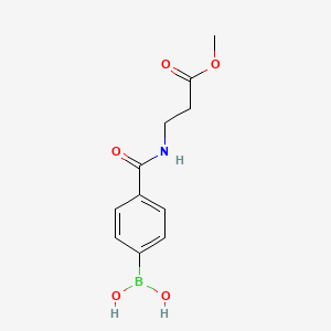 molecular formula C11H14BNO5 B1418358 Methyl 3-(4-boronobenzamido)propionate CAS No. 957034-76-3