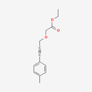 molecular formula C14H16O3 B14183593 Ethyl {[3-(4-methylphenyl)prop-2-yn-1-yl]oxy}acetate CAS No. 923026-21-5