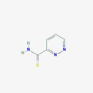 molecular formula C5H5N3S B1418362 Pyridazine-3-carbothioamide CAS No. 88497-62-5