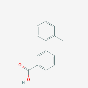 molecular formula C15H14O2 B1418364 2',4'-二甲基联苯-3-羧酸 CAS No. 1170419-33-6