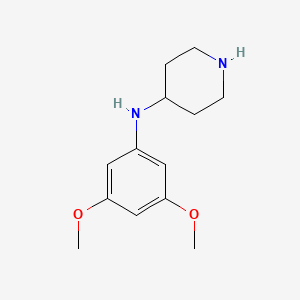 molecular formula C13H20N2O2 B1418365 N-(3,5-dimethoxyphenyl)piperidin-4-amine CAS No. 893763-27-4