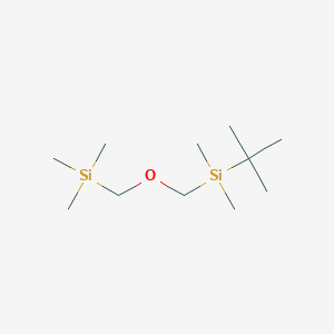 molecular formula C11H28OSi2 B14183665 tert-Butyl(dimethyl){[(trimethylsilyl)methoxy]methyl}silane CAS No. 833460-45-0