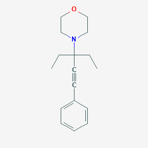molecular formula C17H23NO B14183701 Morpholine, 4-(1,1-diethyl-3-phenyl-2-propynyl)- CAS No. 835654-23-4