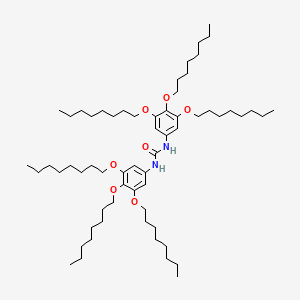 molecular formula C61H108N2O7 B14183714 N,N'-Bis[3,4,5-tris(octyloxy)phenyl]urea CAS No. 848920-34-3