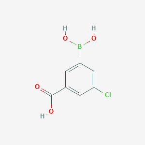 molecular formula C7H6BClO4 B1418372 3-Borono-5-chlorobenzoic acid CAS No. 957061-05-1