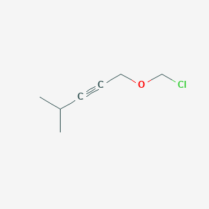 molecular formula C7H11ClO B14183722 1-(Chloromethoxy)-4-methylpent-2-yne CAS No. 922721-67-3