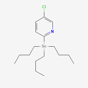 molecular formula C17H30ClNSn B1418376 5-氯-2-(三丁基锡基)吡啶 CAS No. 611168-63-9