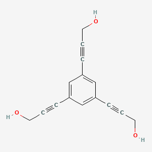 molecular formula C15H12O3 B14183779 3,3',3''-(Benzene-1,3,5-triyl)tri(prop-2-yn-1-ol) CAS No. 918340-81-5