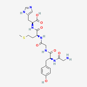 molecular formula C24H33N7O7S B14183782 L-Histidine, glycyl-L-tyrosylglycyl-L-methionyl- CAS No. 852384-12-4
