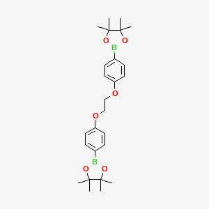 B1418381 1,2-Di(4-boronophenoxy)ethane, dipinacol ester CAS No. 957061-07-3