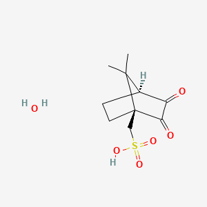 molecular formula C10H16O6S B1418385 Camphorquinone-10-sulfonic acid,hydrate CAS No. 355012-89-4