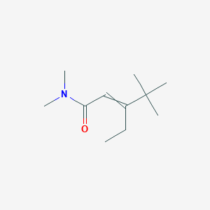 molecular formula C11H21NO B14183859 3-ethyl-N,N,4,4-tetramethylpent-2-enamide CAS No. 922177-55-7