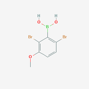 molecular formula C7H7BBr2O3 B1418386 2,6-Dibromo-3-methoxyphenylboronic acid CAS No. 850567-93-0