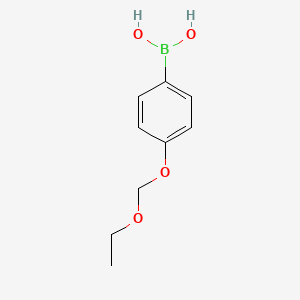 molecular formula C9H13BO4 B1418387 (4-(Ethoxymethoxy)phenyl)boronic acid CAS No. 957062-54-3