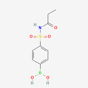 molecular formula C9H12BNO5S B1418388 4-(N-Propionylsulfamoyl)phenylboronic acid CAS No. 957121-17-4