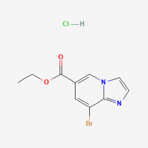 molecular formula C10H10BrClN2O2 B1418390 Ethyl 8-bromoimidazo[1,2-a]pyridine-6-carboxylate hydrochloride CAS No. 957062-60-1