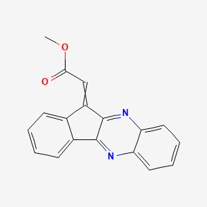 molecular formula C18H12N2O2 B14183904 Methyl (11H-indeno[1,2-b]quinoxalin-11-ylidene)acetate CAS No. 848134-97-4