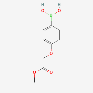 molecular formula C9H11BO5 B1418393 (4-(2-Methoxy-2-oxoethoxy)phenyl)boronic acid CAS No. 957063-00-2