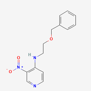 molecular formula C14H15N3O3 B14183936 N-[2-(Benzyloxy)ethyl]-3-nitropyridin-4-amine CAS No. 918152-14-4