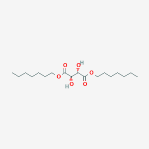 molecular formula C18H34O6 B14183937 Diheptyl (2S,3S)-2,3-dihydroxybutanedioate CAS No. 928012-30-0