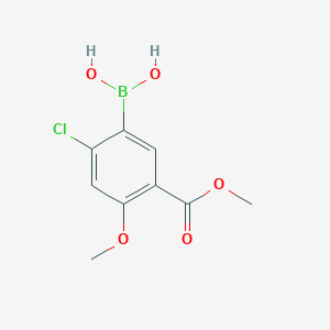 (2-Chloro-4-methoxy-5-(methoxycarbonyl)phenyl)boronic acid