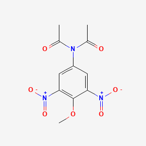 molecular formula C11H11N3O7 B14183945 N-Acetyl-N-(4-methoxy-3,5-dinitrophenyl)acetamide CAS No. 835627-54-8