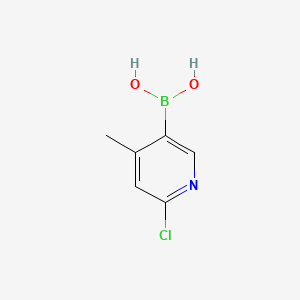 molecular formula C6H7BClNO2 B1418397 2-Chloro-4-methylpyridine-5-boronic acid CAS No. 913836-08-5