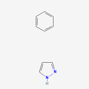 molecular formula C9H10N2 B14183973 benzene;1H-pyrazole CAS No. 835653-09-3