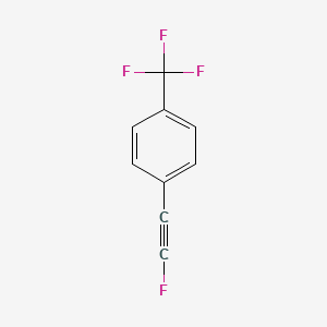 molecular formula C9H4F4 B14183991 1-(Fluoroethynyl)-4-(trifluoromethyl)benzene CAS No. 919791-22-3