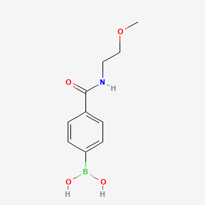 molecular formula C10H14BNO4 B1418400 4-(2-Methoxyethylcarbamoyl)phenylboronic acid CAS No. 850589-34-3