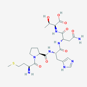 molecular formula C24H38N8O8S B14184035 L-Methionyl-L-prolyl-L-histidyl-L-asparaginyl-L-threonine CAS No. 865620-10-6