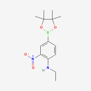 N-Ethyl-2-nitro-4-(4,4,5,5-tetramethyl-1,3,2-dioxaborolan-2-yl)aniline
