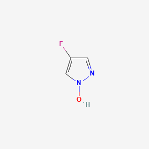 molecular formula C3H3FN2O B14184116 4-Fluoro-1H-pyrazol-1-ol CAS No. 921604-95-7