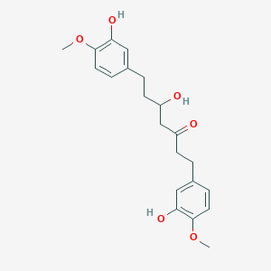 molecular formula C21H26O6 B14184139 5-Hydroxy-1,7-bis(3-hydroxy-4-methoxyphenyl)heptan-3-one CAS No. 924901-48-4