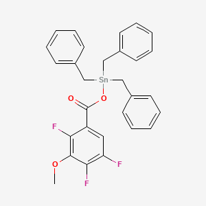 molecular formula C29H25F3O3Sn B14184145 Tribenzyl[(2,4,5-trifluoro-3-methoxybenzoyl)oxy]stannane CAS No. 919299-23-3