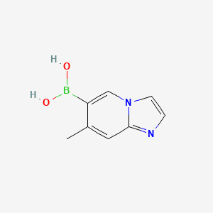 molecular formula C8H9BN2O2 B1418415 7-Methylimidazo[1,2-a]pyridine-6-boronic acid CAS No. 957062-57-6