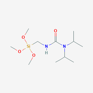 molecular formula C11H26N2O4Si B14184164 N,N-Dipropan-2-yl-N'-[(trimethoxysilyl)methyl]urea CAS No. 905919-97-3