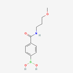 molecular formula C11H16BNO4 B1418418 4-(3-Methoxypropylcarbamoyl)phenylboronic acid CAS No. 913835-85-5