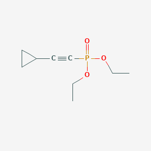 molecular formula C9H15O3P B14184192 Phosphonic acid, (cyclopropylethynyl)-, diethyl ester CAS No. 851916-36-4