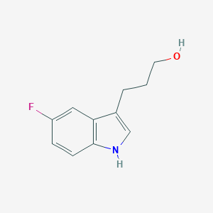 molecular formula C11H12FNO B141842 3-(5-fluoro-1H-indol-3-yl)propan-1-ol CAS No. 141071-80-9