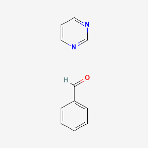 molecular formula C11H10N2O B14184201 Benzaldehyde--pyrimidine (1/1) CAS No. 835653-05-9