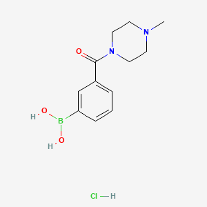 (3-(4-Methylpiperazine-1-carbonyl)phenyl)boronic acid hydrochloride