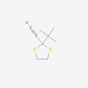 molecular formula C9H14S2 B14184252 2-tert-Butyl-2-ethynyl-1,3-dithiolane CAS No. 920979-32-4