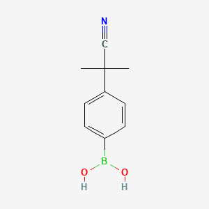 2-(4-Boronophenyl)-2-methylpropanenitrile
