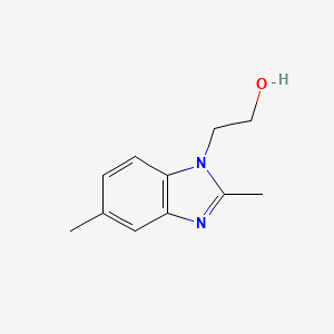 molecular formula C11H14N2O B14184296 2-(2,5-Dimethyl-1H-benzimidazol-1-yl)ethan-1-ol CAS No. 835627-61-7