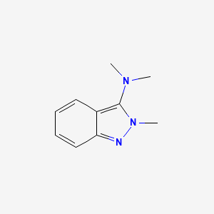 molecular formula C10H13N3 B14184298 N,N,2-Trimethyl-2H-indazol-3-amine CAS No. 918903-31-8