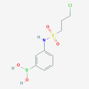 molecular formula C9H13BClNO4S B1418430 3-(3-Chloropropylsulfonamido)phenylboronic acid CAS No. 913835-50-4