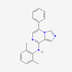 molecular formula C20H18N4 B14184310 N-(2,6-dimethylphenyl)-5-phenylimidazo[1,5-a]pyrazin-8-amine CAS No. 849199-67-3