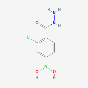 (3-Chloro-4-(hydrazinecarbonyl)phenyl)boronic acid